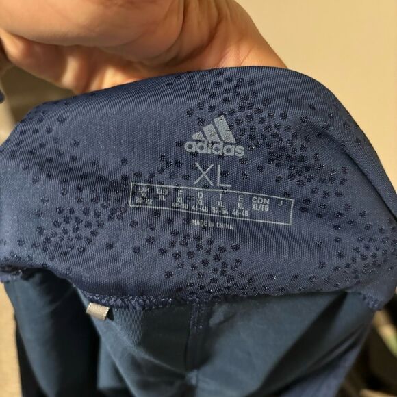 ADIDAS GOLF Tennis JACQUARD Cinch Skirt SKORT Tech Indigo- Size XL - Picture 12 of 12